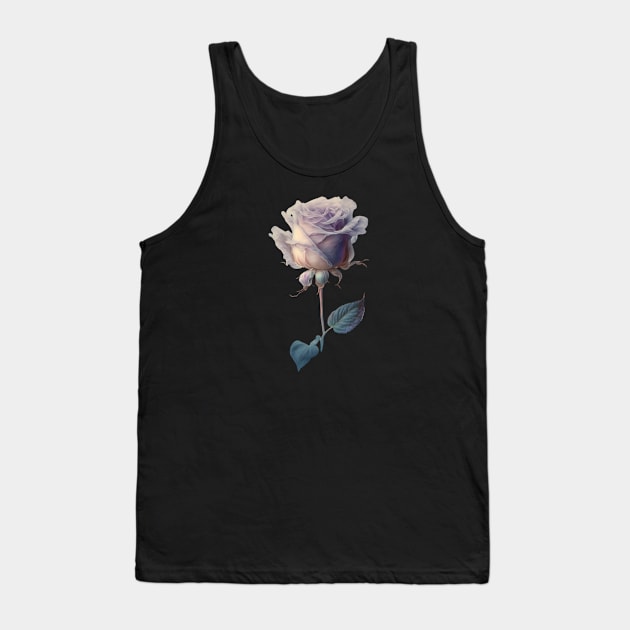 Rose In Watercolor Tank Top by LetsGetInspired